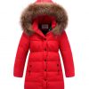 Winter Jacket For Kid's in Red (Girls)