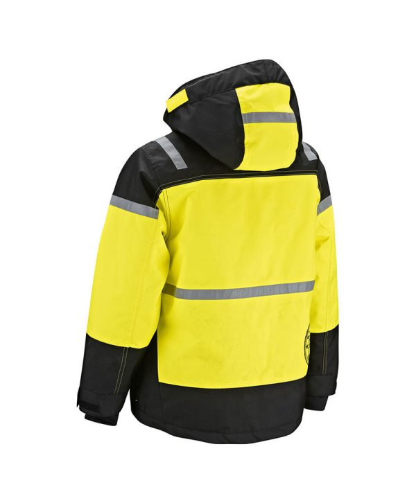 Winter Jacket For Kid's in Yellow (Back)